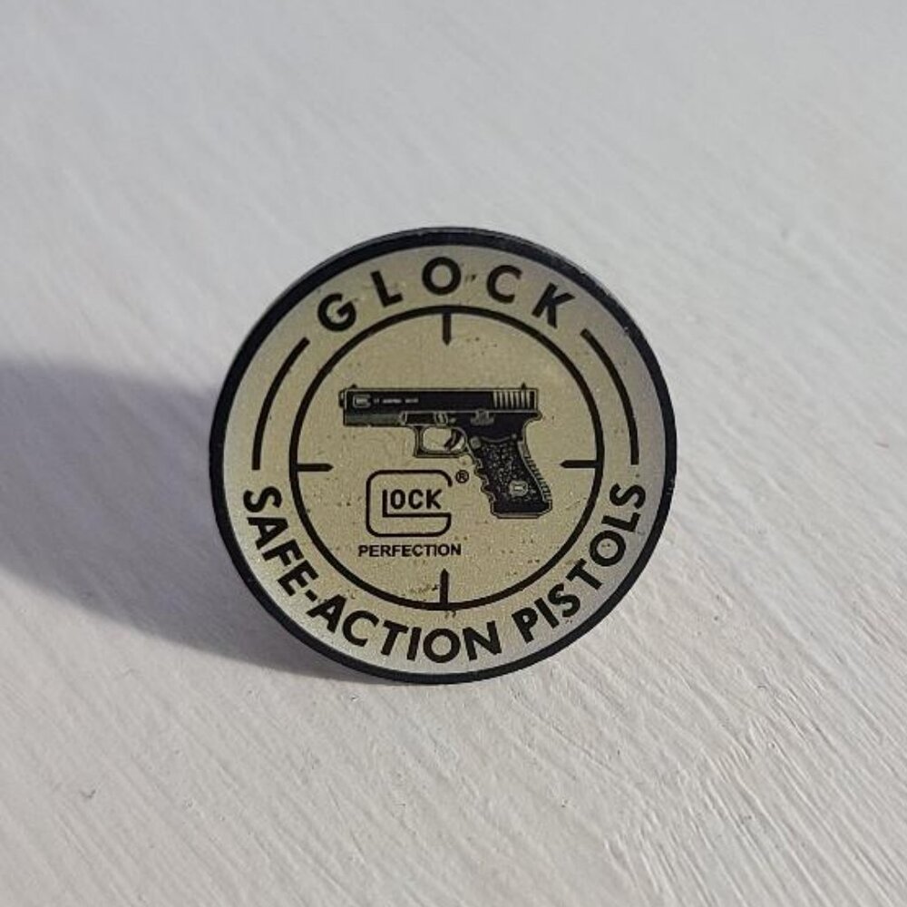 Glock Safe Action Perfection Pistols Lapel Pin Tie Tack Brooch